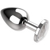 Coquette metallist anaaltapp S (2.8x7cm), valge