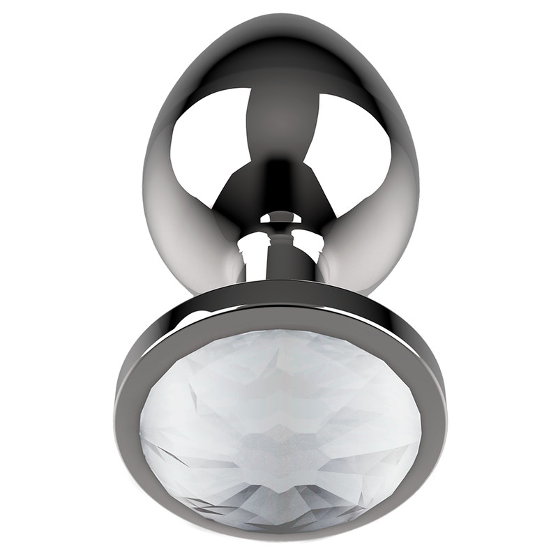 Coquette Anal Plug Metal White Size S 2.7x 8cm
