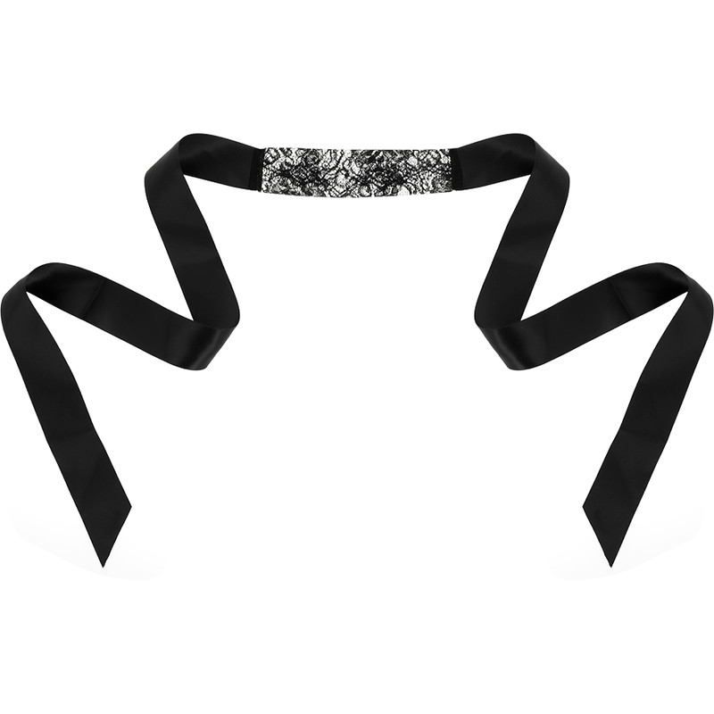Coquette Chic Desire Lace Mask Black