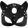 Coquette Vegan Leather Mask With Cat Ears