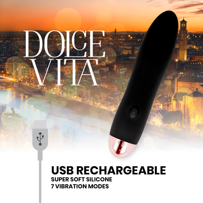 Классический вибратор - Dolce Vita - Black