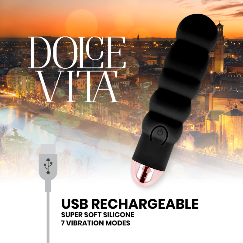 Классический вибратор - Dolce Vita - Black