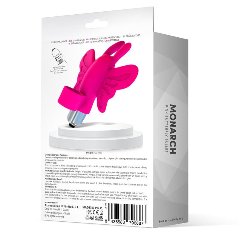 Bullet Vibraattori - Butterfly - Pink