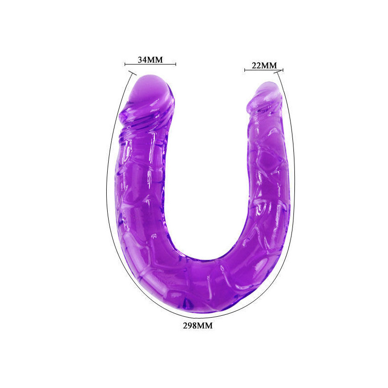 Kahekordne painduv dildo lilla