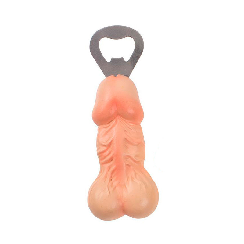 Phallus-shaped bottle opener