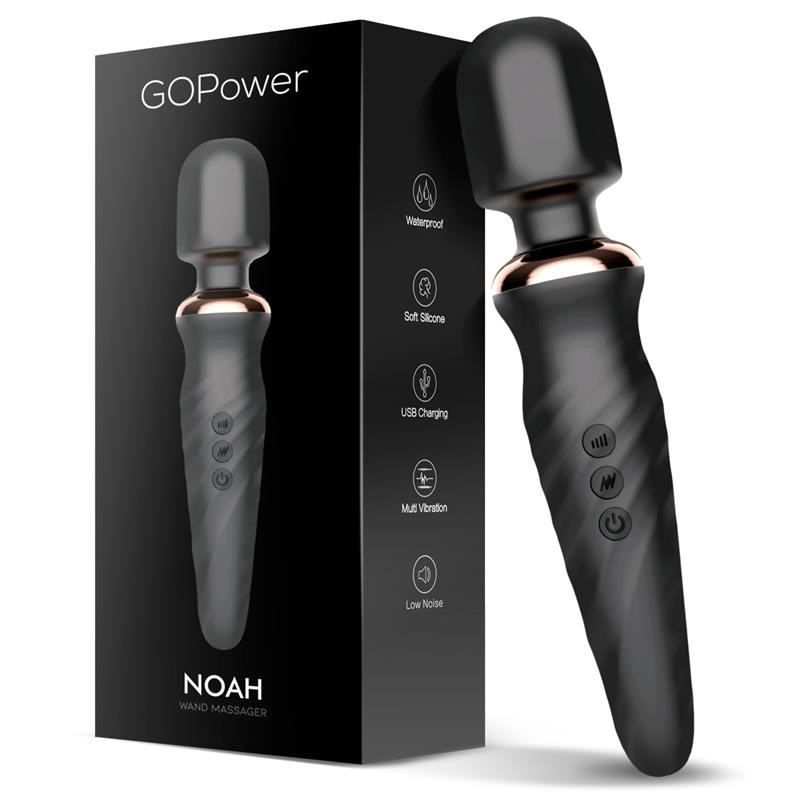 Vibromasseerija - Wand vibraator - Noah - Black