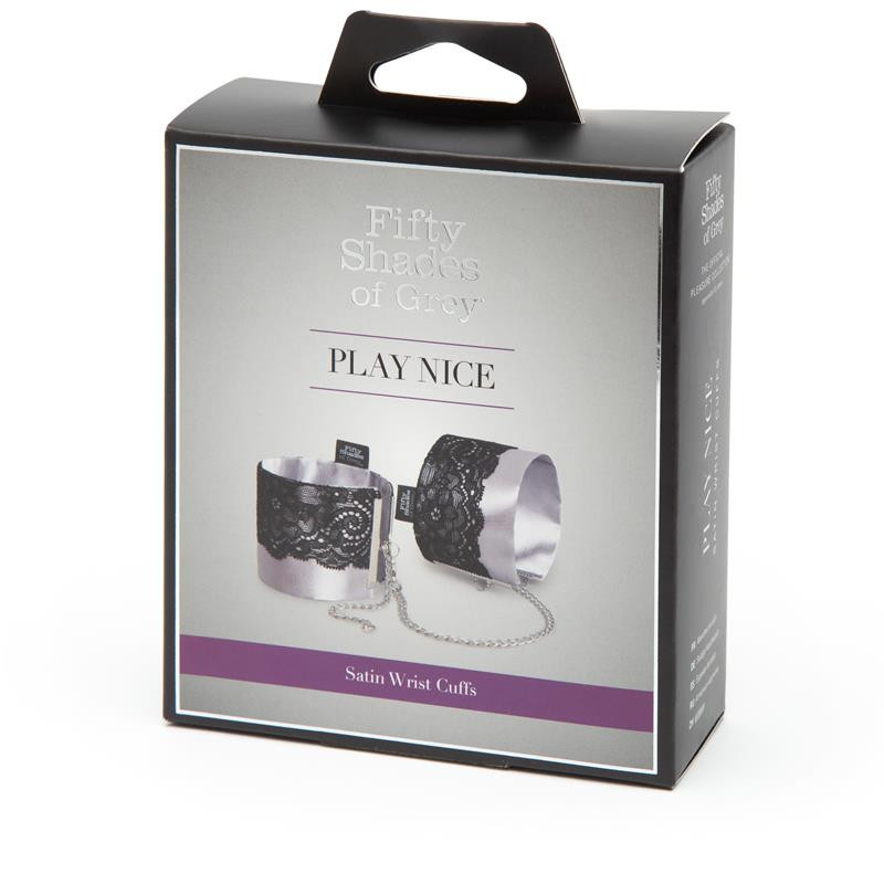 Fifty Shades Of Grey Satin And Lace Wrist Cuffs