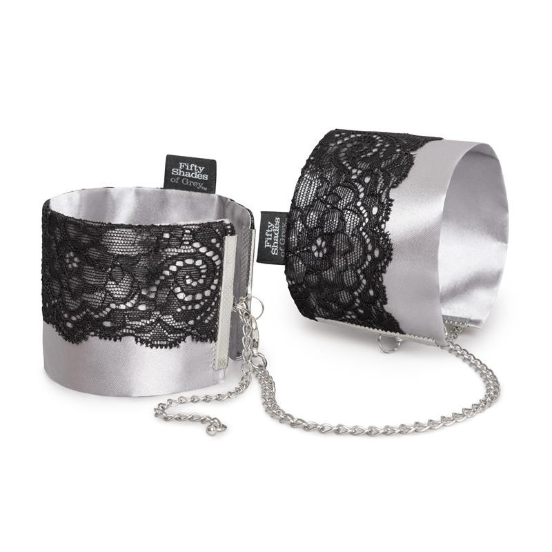 Fifty Shades Of Grey Satin And Lace Wrist Cuffs