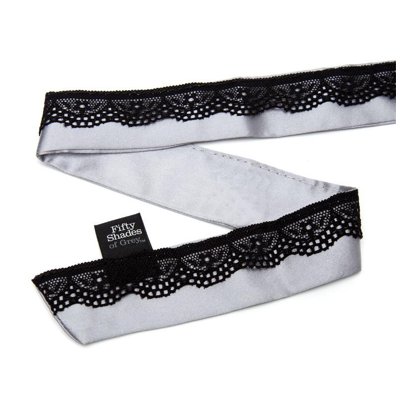 Fifty Shades Of Grey Satin And Lace Collar With Nipple Clamps