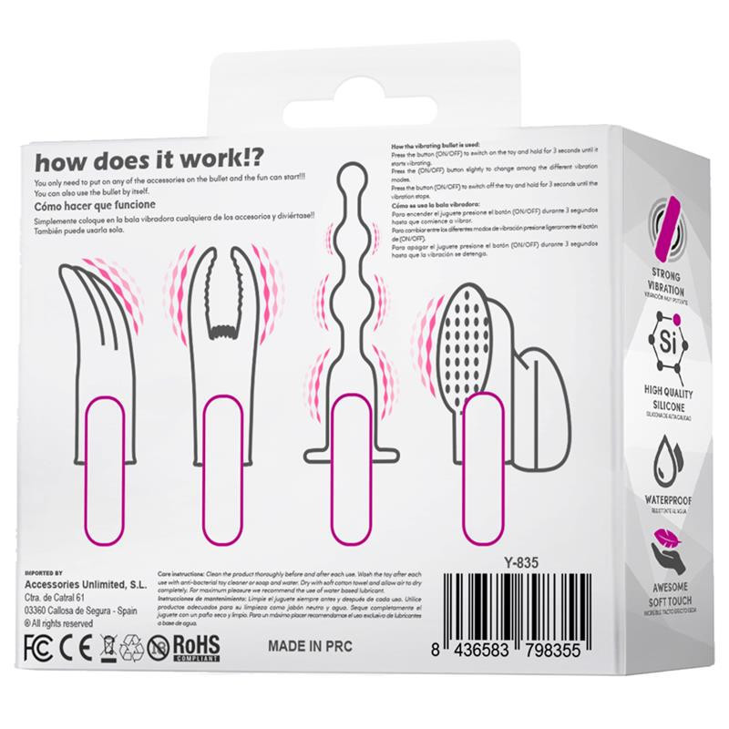Vibrating Bullet Set - 4 in 1