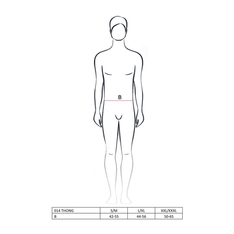 Thong Black Line By Passion Men Lingerie Komplet L/XL
