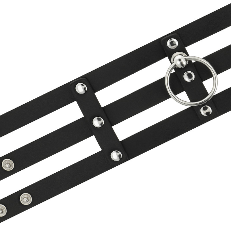 Coquette Chic Desire Hand Crafted Choker Vegan Leather - Fetish