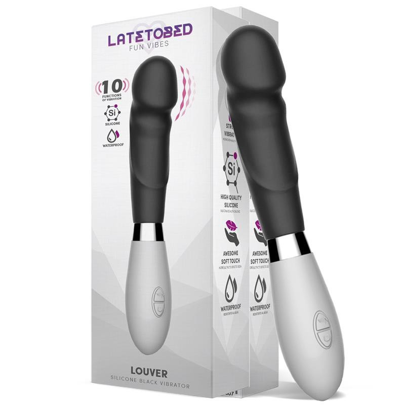 Realistic Vibraattori Latetobed - Louver - Black
