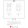 Комплект Obsessive Lovica corset Красный