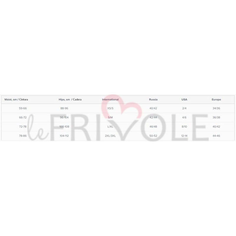 Crotchless Thong With Ruffles Le Frivole - 04329