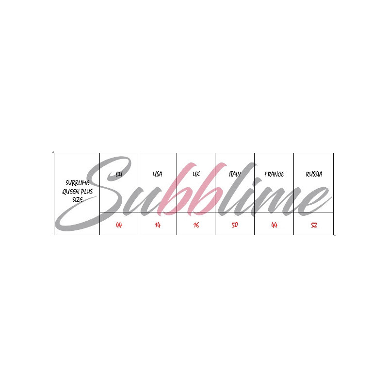 Subblime Queen Plus Red Babydoll Floral Motivs In Breasts