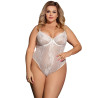 Seksikas body Queen Lingerie White Teddy