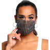 Leg Avenue Harlow Rhinest Face Mask - Black