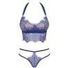 Aluspesu Komplekt - Obsessive - Flowlace - Sinine
