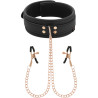 Coquette Chic Desire Fantasy Collar With Nipples Clamps