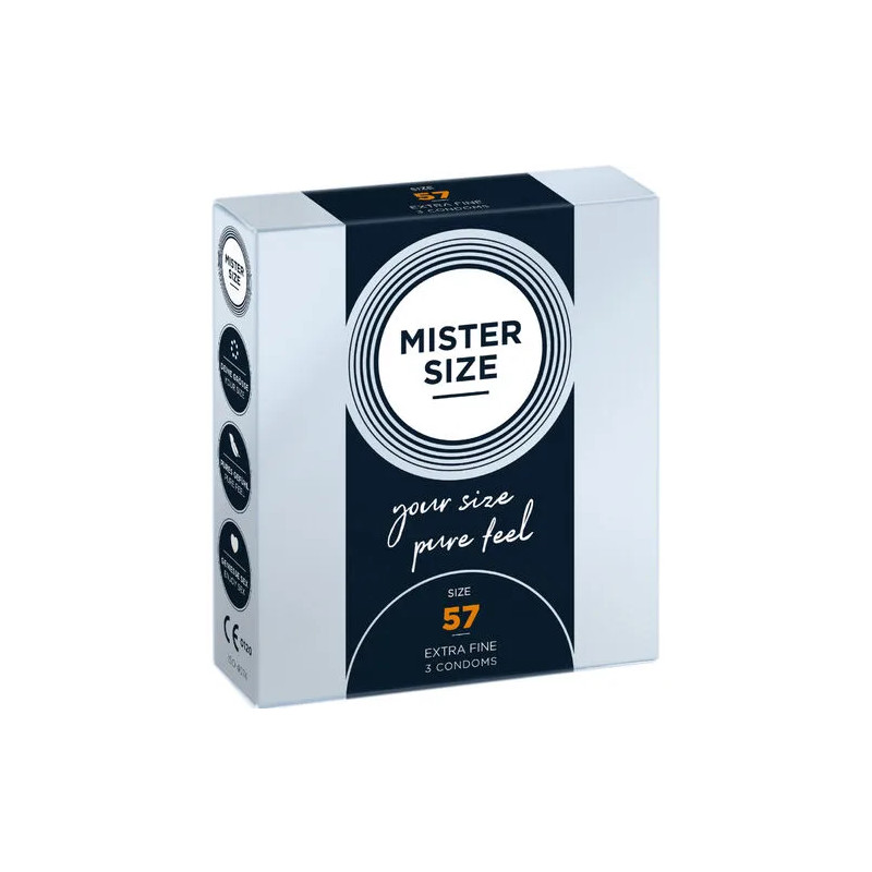 Kondoomid - Mister size 57 - 3 tk