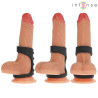 Silicone Penis Ring Intense - Theo Double - Black