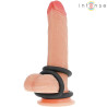 Silicone Penis Rings Intense - Hugh 3 pcs - Black