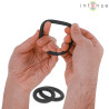 Silicone Penis Rings Intense - Hugh 3 pcs - Black