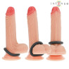 Silicone Penis Rings Intense - Hugh 3 pcs - Black