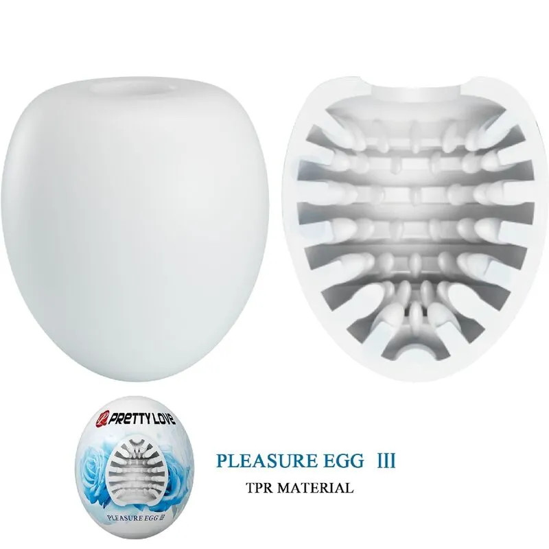 Male Masturbator Egg Pretty Love - White