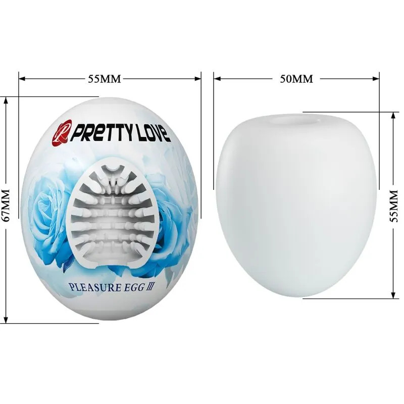 Male Masturbator Egg Pretty Love - White