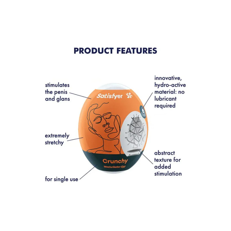 Male Masturbator Egg Satisfyer - Crunchy