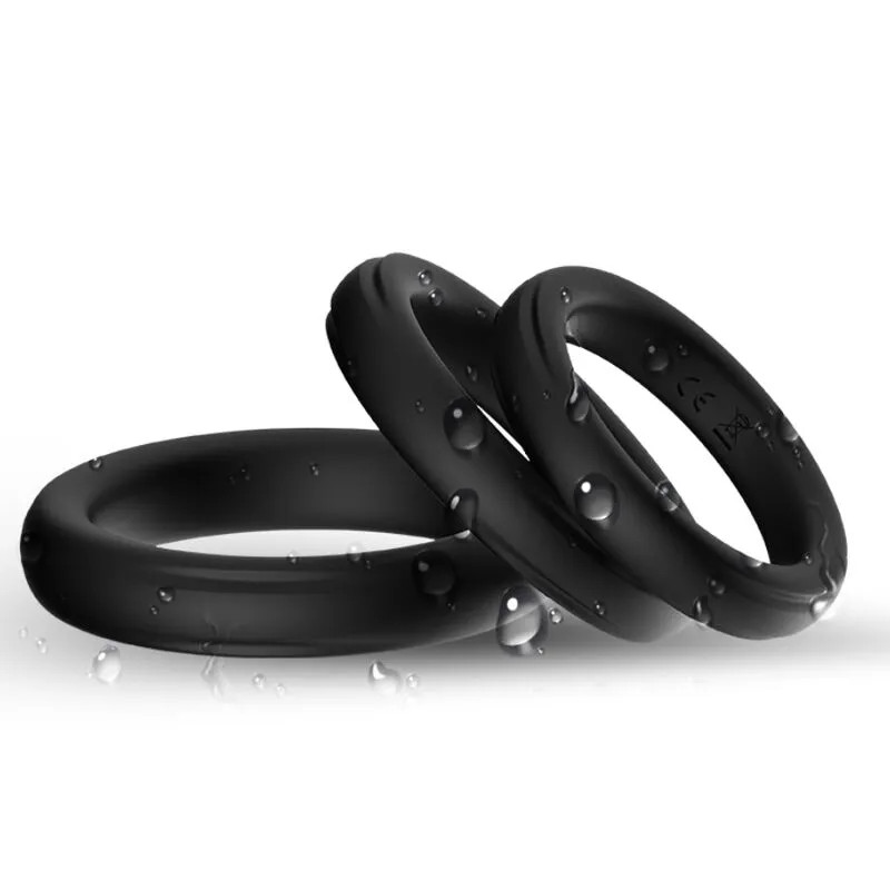 Triple Penis Ring - Silicone - Luminous