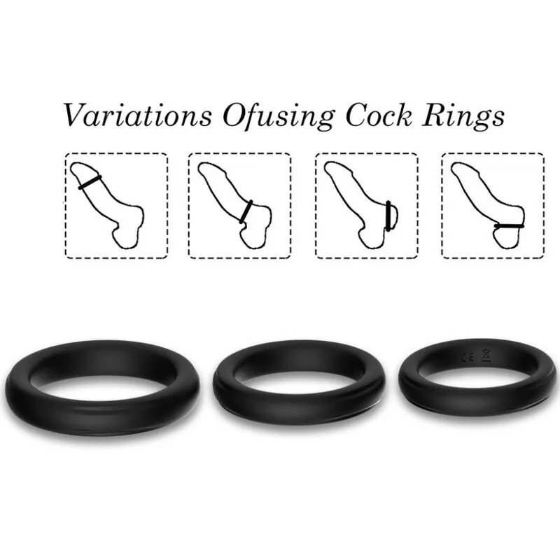 Triple Penis Ring - Silicone - Luminous