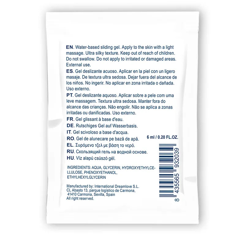 Vesipohjainen Liukuvoide Water feel - Neutral 6 Ml