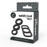 Cock Ring Set - 4 Pieces - Black