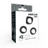 Cock С - Ring Set - 3 Pieces - Black