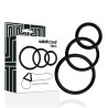 Cock Ring Set - 3 Pieces - Black