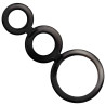 Cock Ring Set - Smoked - Black