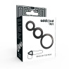 Cock Ring Set - Smoked - Black