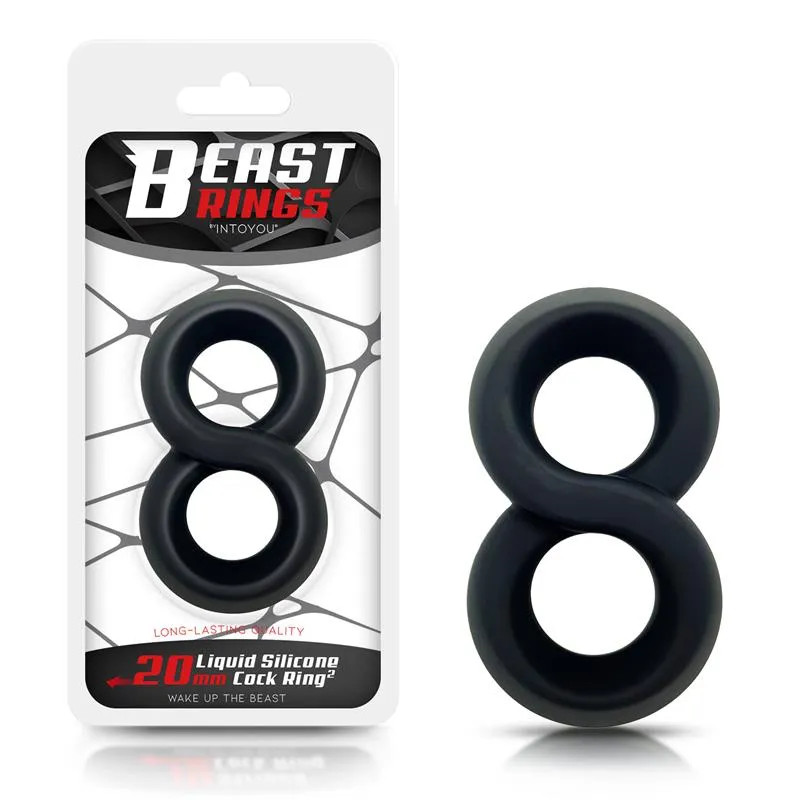 Double Penis Ring - Black