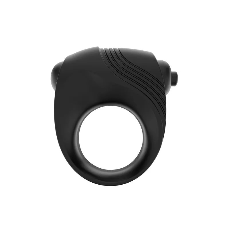 Vibrating Penis Ring & Bullet Latetobed - Black