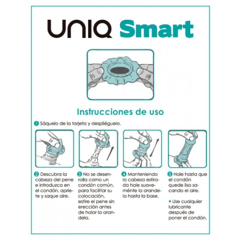 Lateksivabad Kondoomid - Uniq - Smart - 3 tk