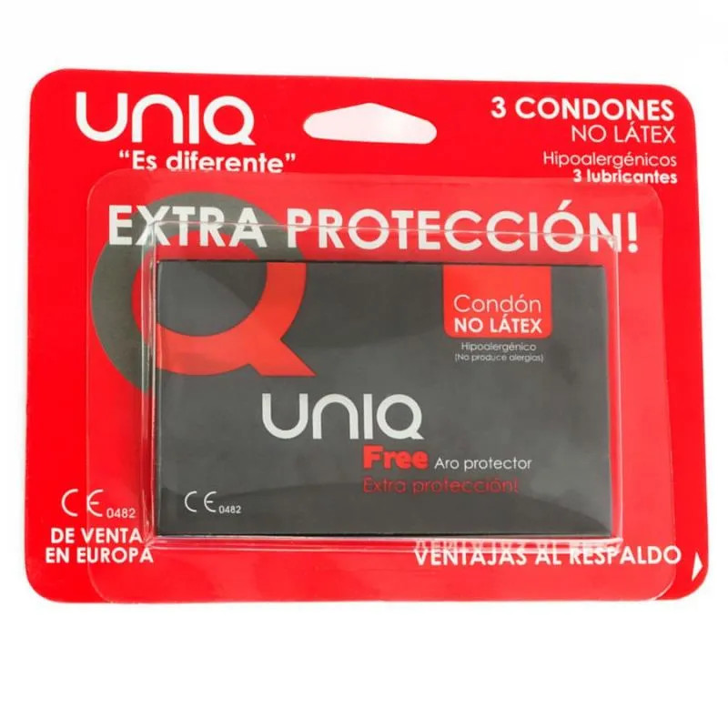 Lateksivabad Kondoomid  - Uniq - Free - 3 tk