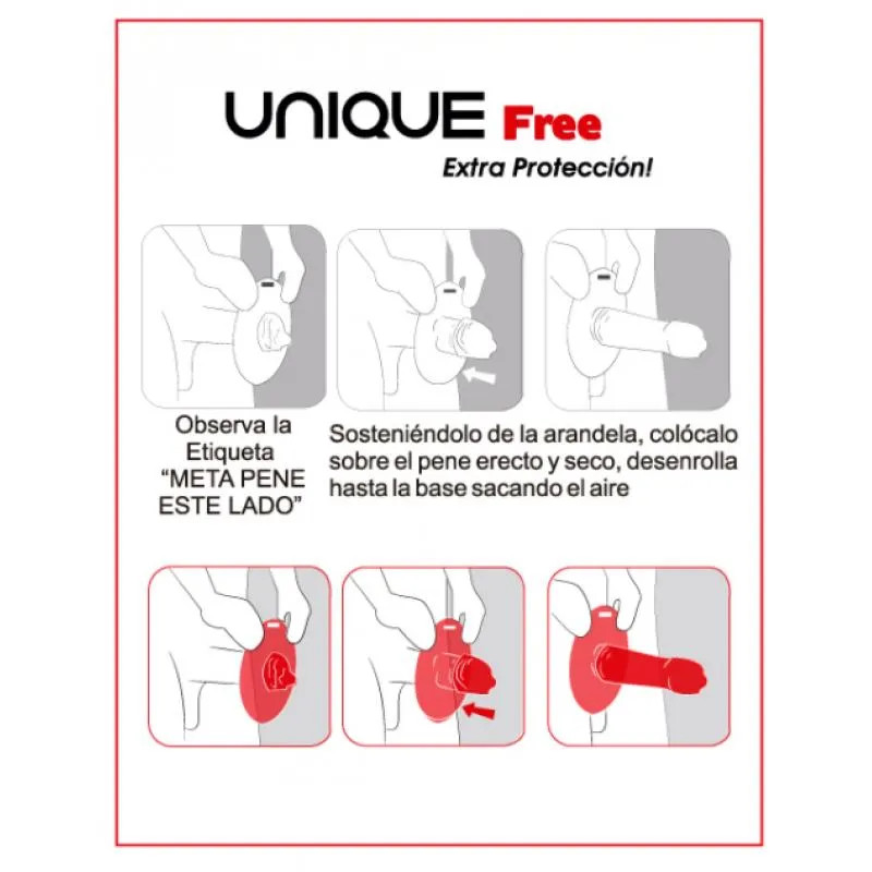 Lateksivabad Kondoomid  - Uniq - Free - 3 tk