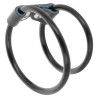 Double Flexible Cock Ring - Black