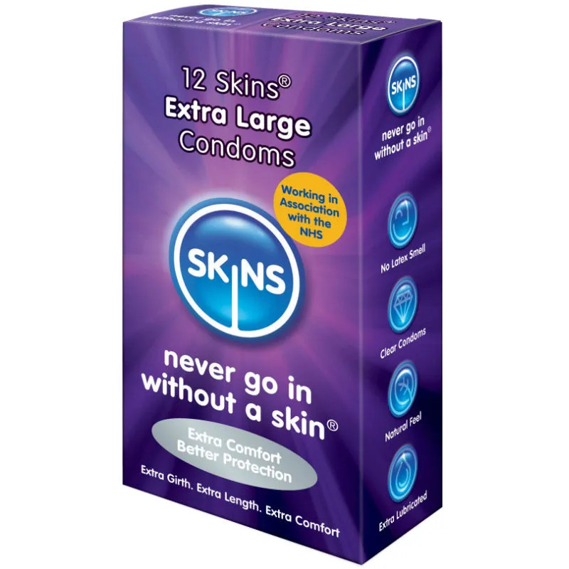 Kondomit - Skins - XL 12 kpl