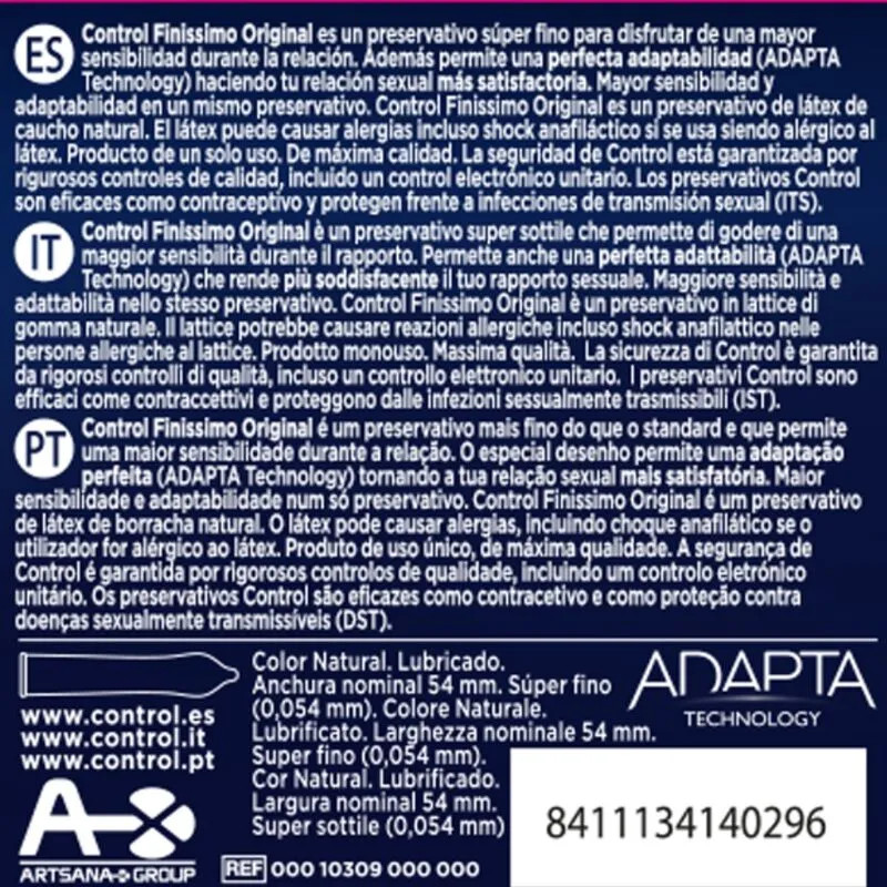 Kondomit - Control - Finissimo - 3 kpl