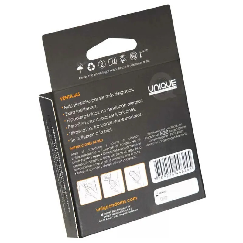 Lateksivabad Kondoomid - Uniq - Classic - 3 pcs