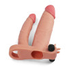 X-Tender Plus Extension Penis Sleeve with Vibrating Bullet and Anal Dildo